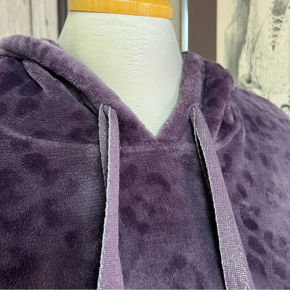 Denver Hayes Purple Oversized Cozy Lounge Sweater Nightdress Women’s Size XL - Picture 3 of 9